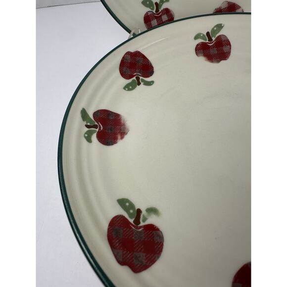 Applejack 7 3/4" Salad Plates Ingleman Design Set Of 3 International China - Picture 2 of 6